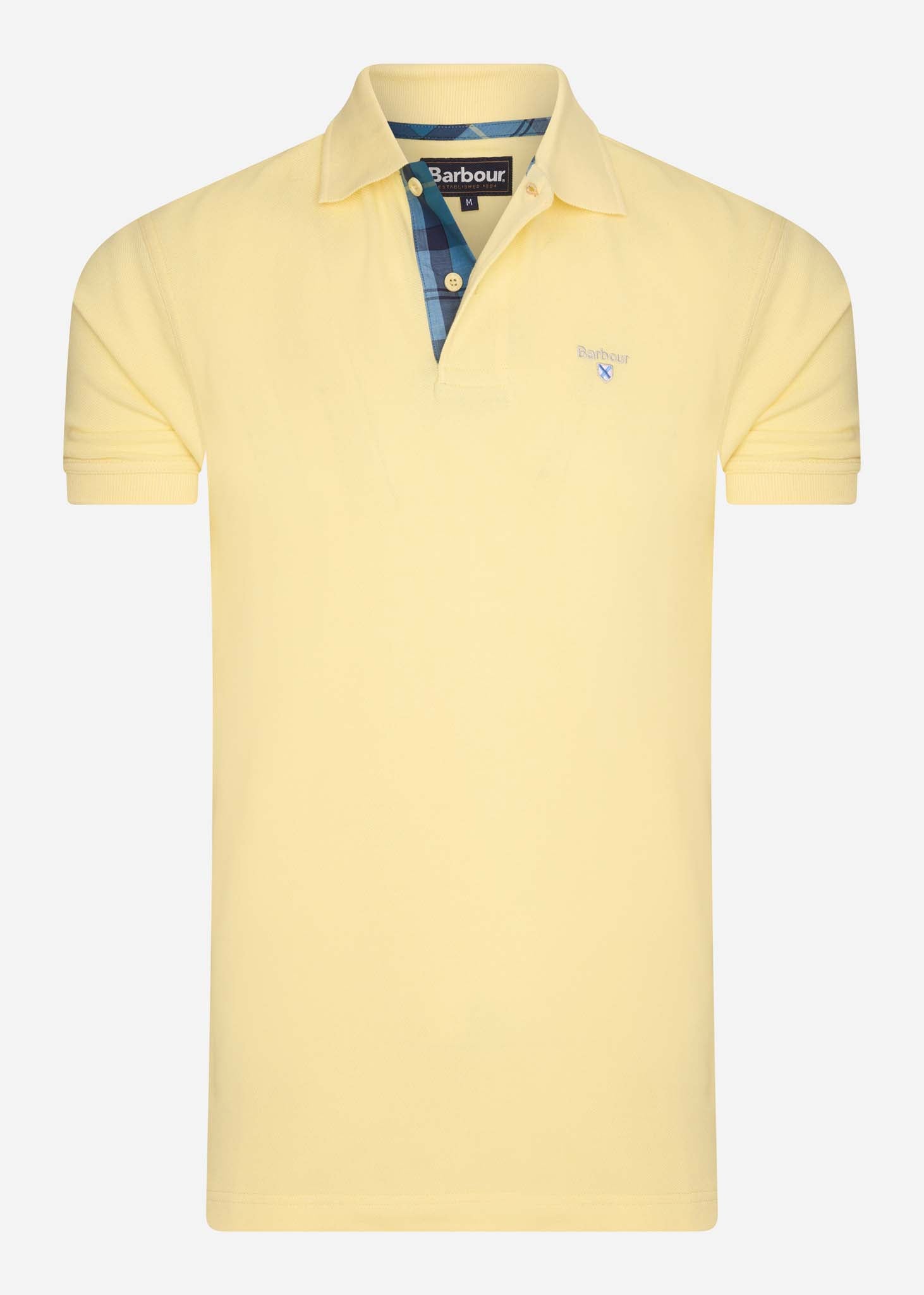 Barbour Polo's  Tartan pique polo - corn 