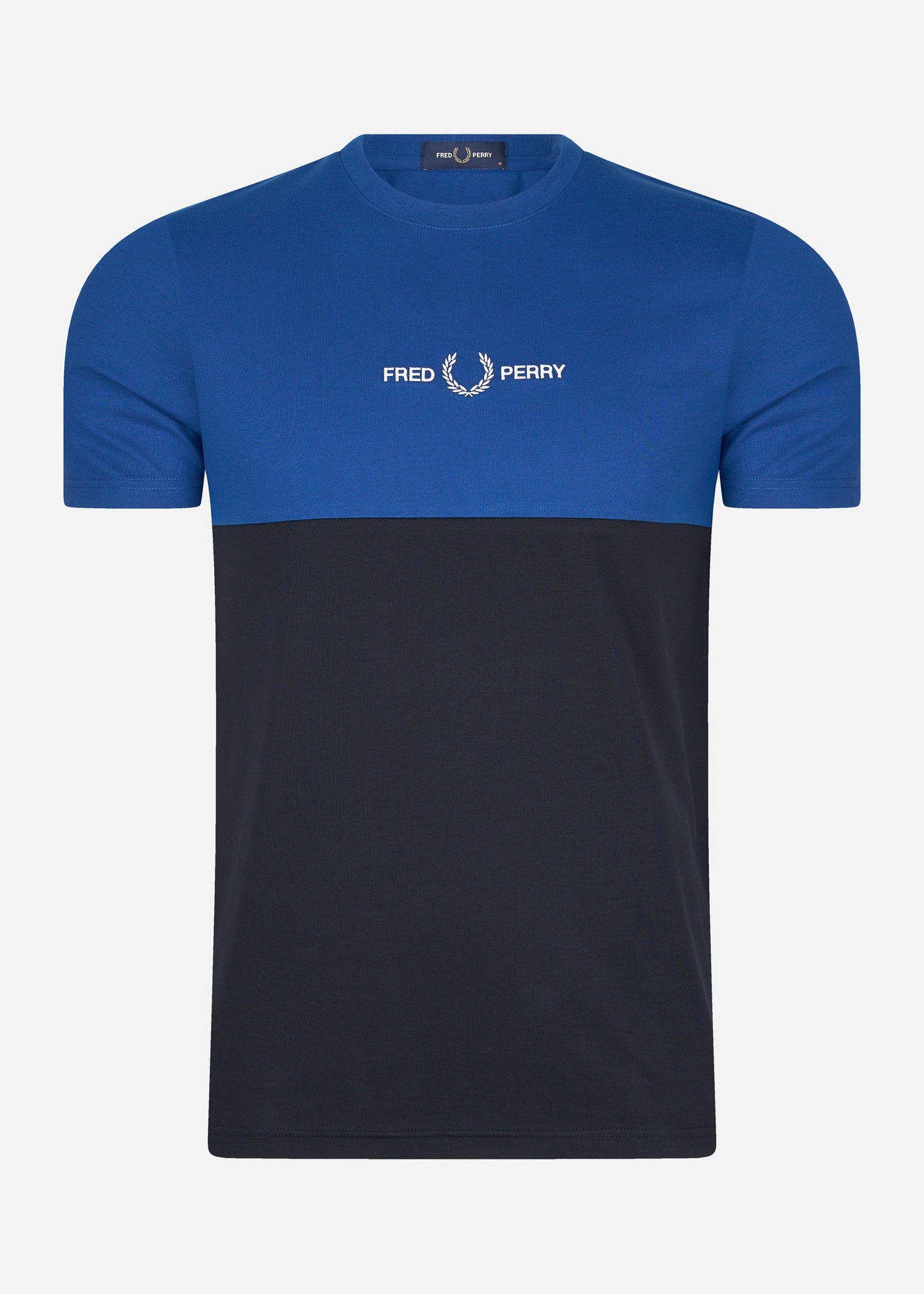 Fred Perry T-shirts  Branded colour block t-shirt - navy 