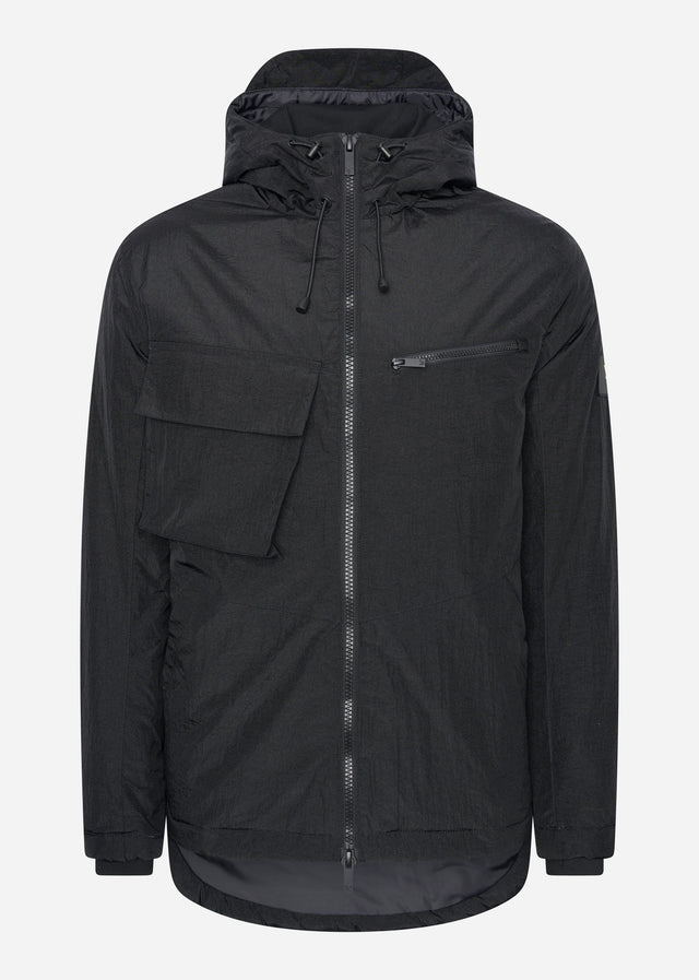 Lyle & Scott Jackets  Wadded dual pocket jacket with face guard - jet black 