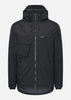 Lyle & Scott Jassen  Wadded dual pocket jacket with face guard - jet black 