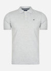 Hackett London Polo's  Cotton pique polo shirt - light grey marl 