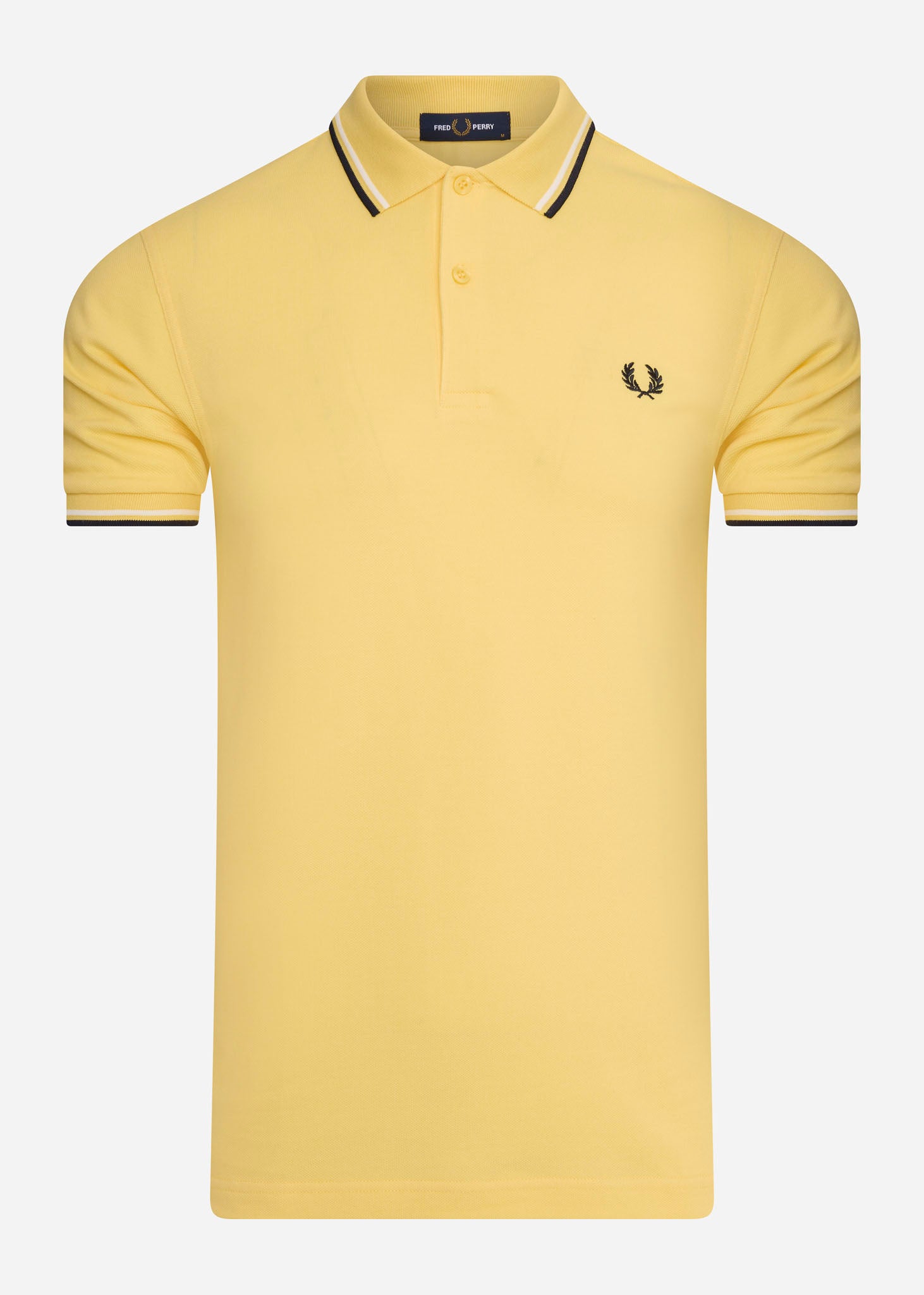 Fred Perry Polo's  Twin tipped fred perry shirt - 1964 yellow snow white navy 