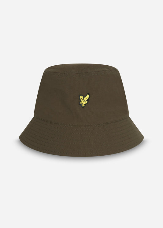 Lyle & Scott Bucket Hats  Ripstop reversible bucket hat - jet black olive 