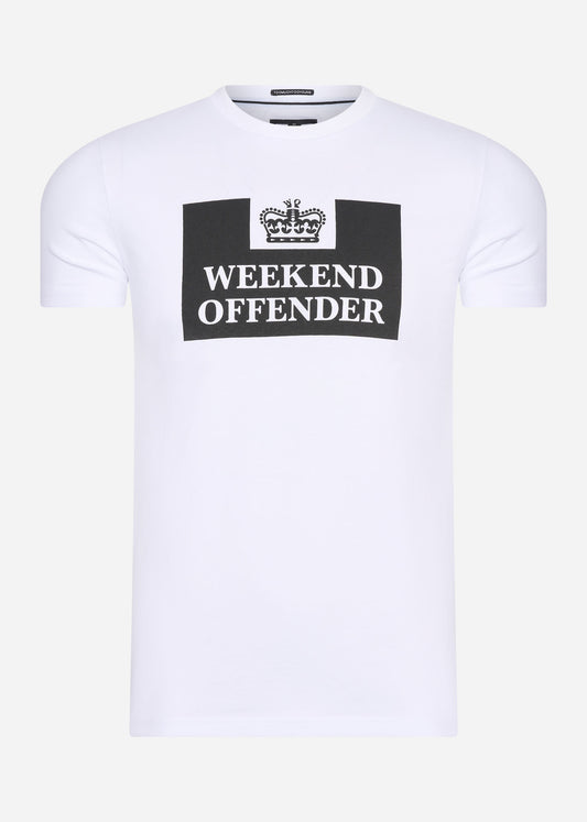 weekend offender t-shirt white 