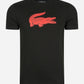 Lacoste T-shirts  Printed t-shirt - black corrida 