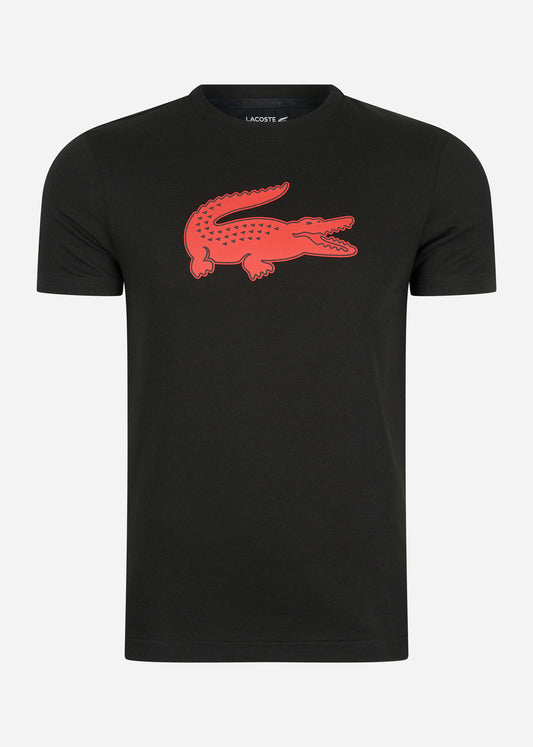 Lacoste T-shirts  Printed t-shirt - black corrida 