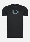 Fred Perry T-shirts  Laurel wreath t-shirt - black 