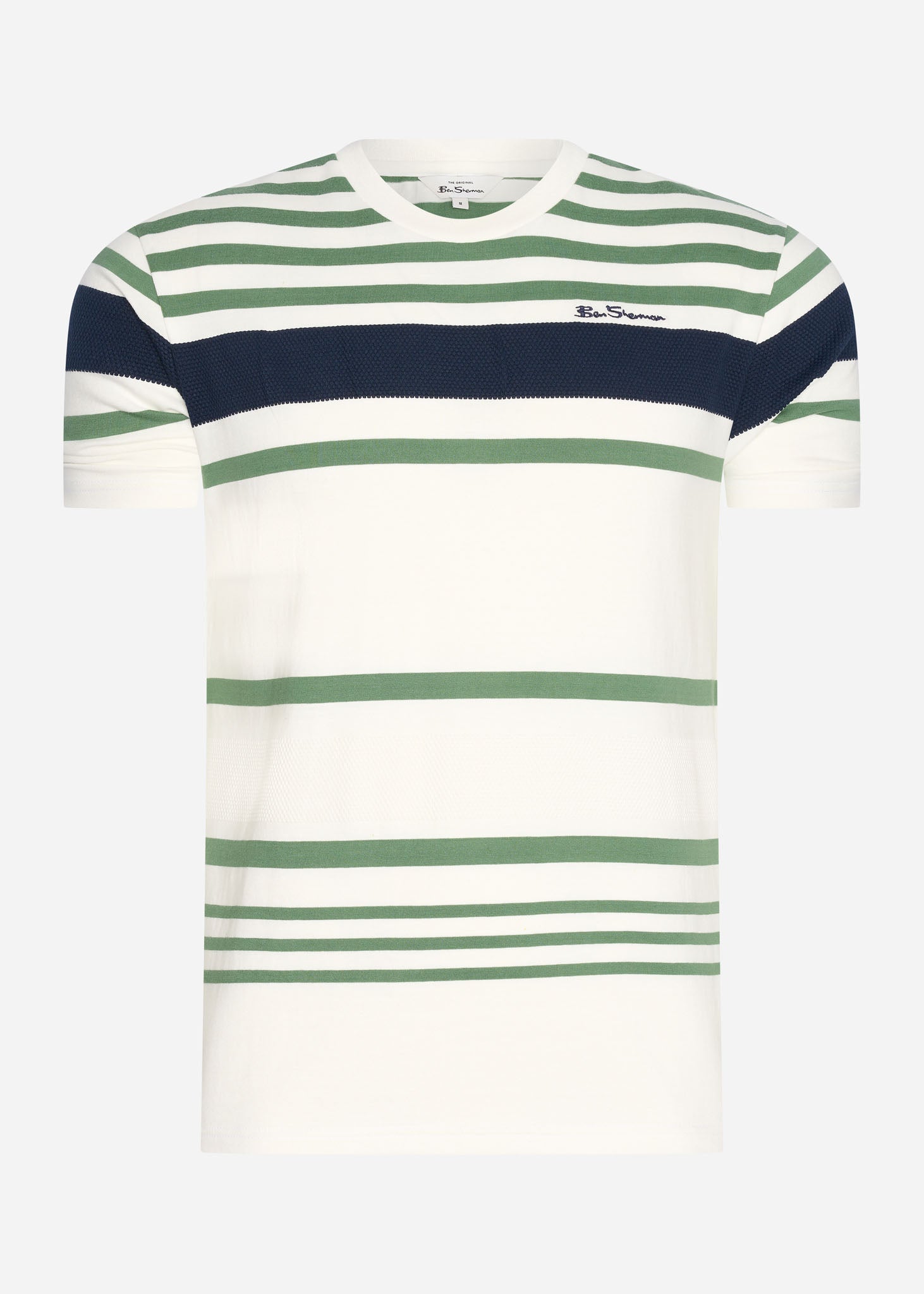 Ben Sherman T-shirts  Engineered stripe tee - snow white 