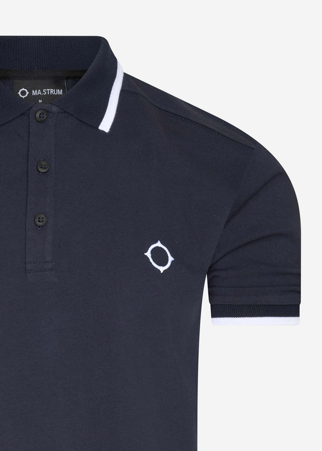 MA.Strum Polos  SS jersey polo - ink navy 