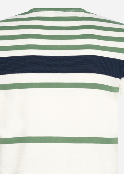 Ben Sherman T-shirts  Engineered stripe tee - snow white 