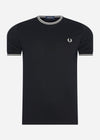 Fred Perry T-shirts  Twin tipped t-shirt - black 