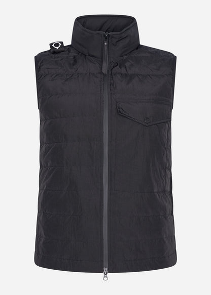 MA.Strum Bodywarmers  Softshell down quilt gilet - jet black 