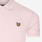lyle and scott polo stone wash pink roze
