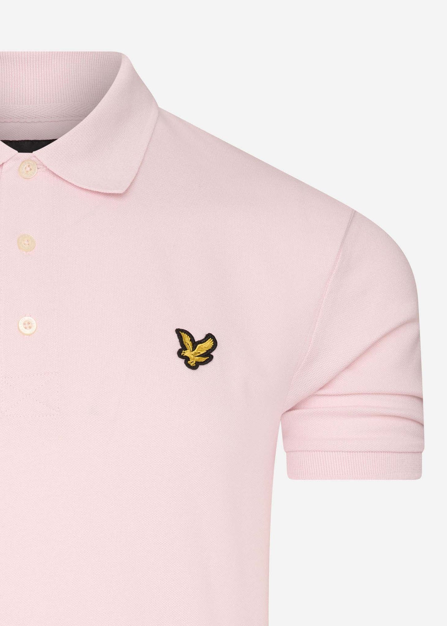lyle and scott polo stone wash pink roze