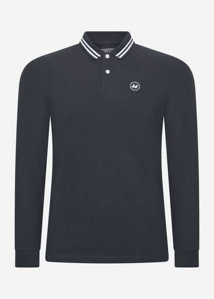 Peaceful Hooligan Longsleeve Polo's  Phantom ls polo - navy 