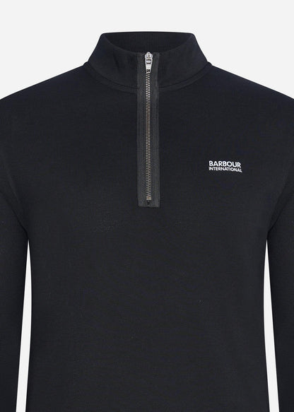 Barbour International Truien  Beaker half zip - black 