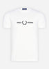 Fred Perry T-shirts  Graphic branded t-shirt - snow white 