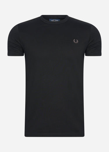 Fred Perry T-shirts  Tonal tape ringer t-shirt - black 