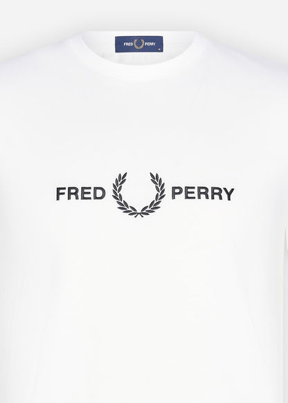 Fred Perry T-shirts  Graphic branded t-shirt - snow white 