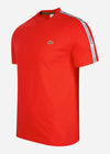 Lacoste T-shirts  Contrast stripe t-shirt - corrida 