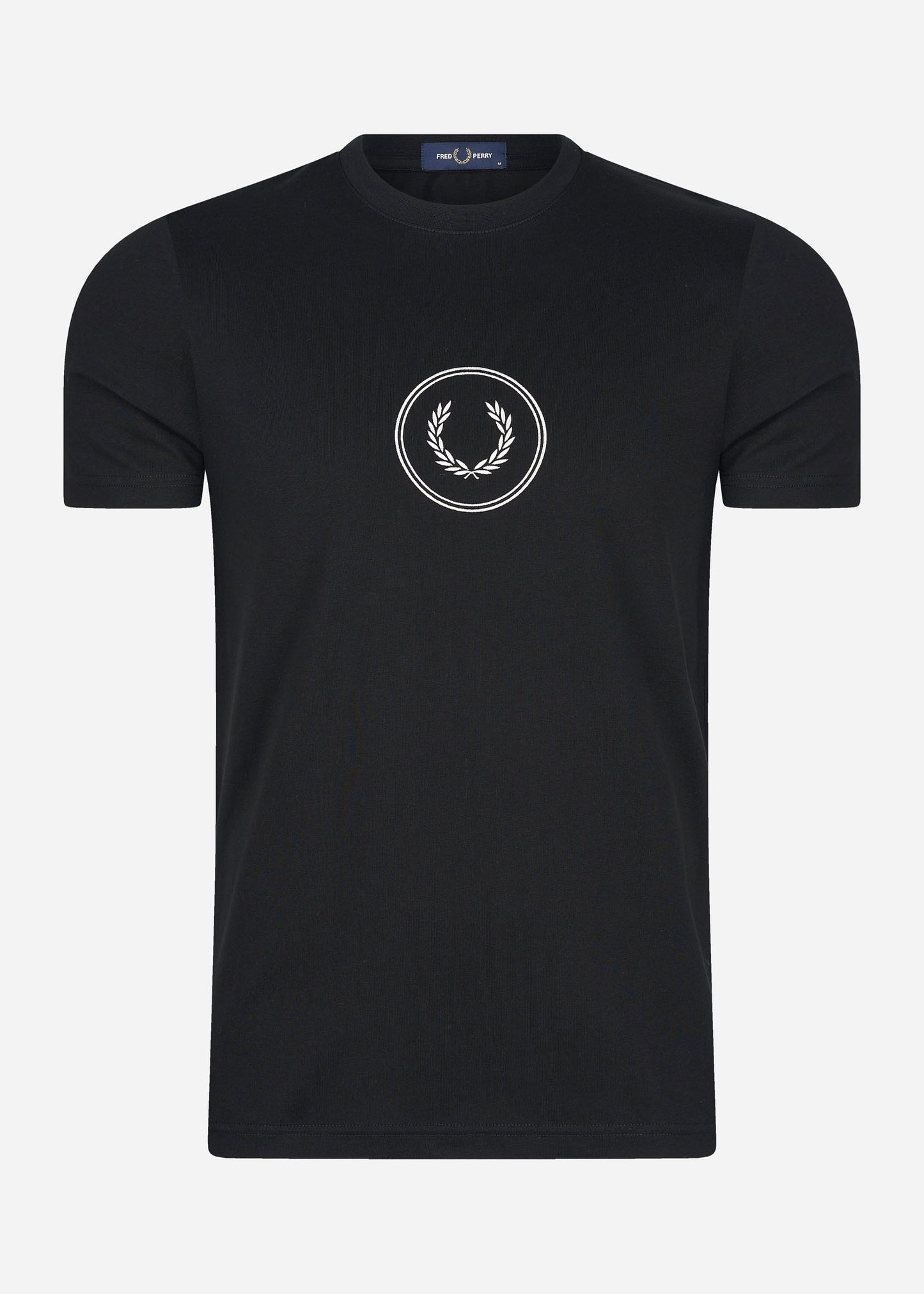 Fred Perry T-shirts  Circle branding t-shirt - black 
