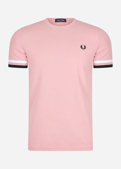 Fred Perry T-shirts  Bold tipped pique t-shirt - chalky pink 