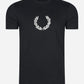 Fred Perry T-shirts  Laurel wreath graphic t-shirt - black 