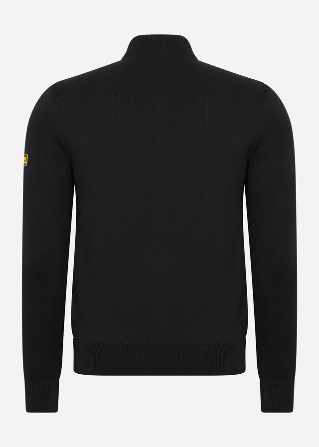 Barbour International Cardigans  Legacy baffle zip thru - black 