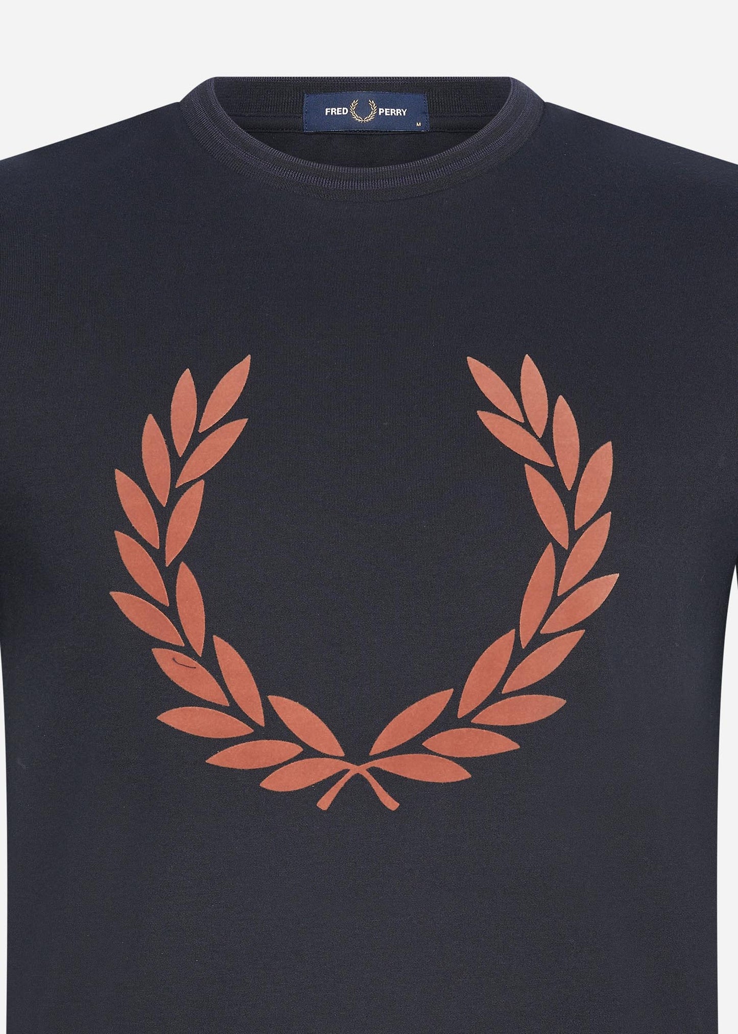 Flock laurel wreath t-shirt - navy