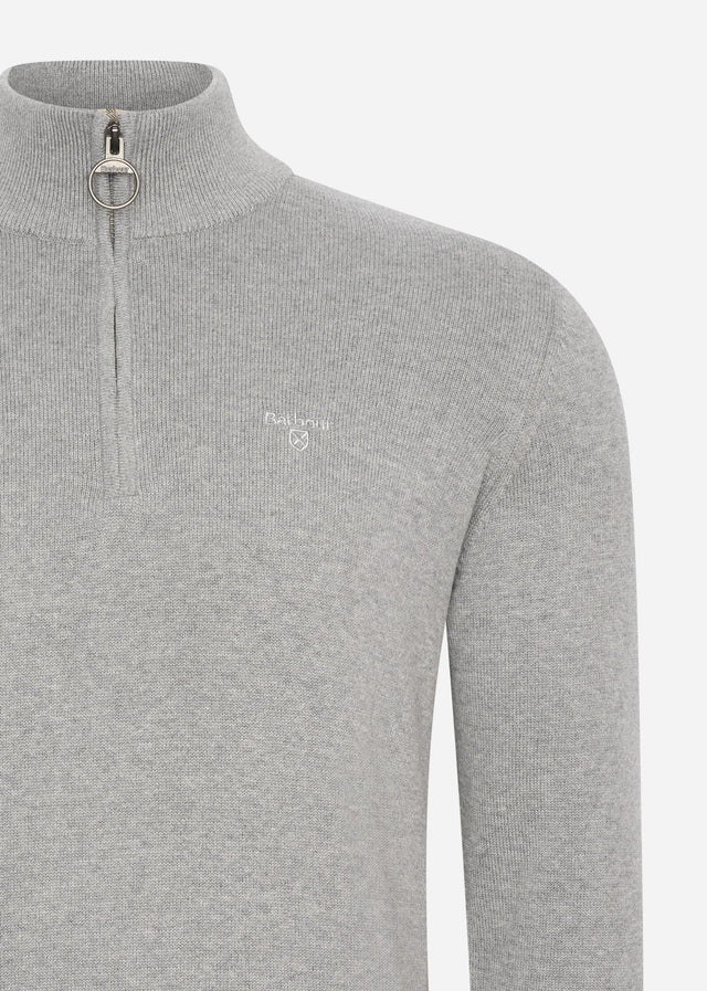 Barbour Sweaters  Cotton half zip - grey marl 