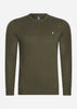 Lyle & Scott Truien  Cotton merino crew jumper - olive 