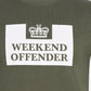 Weekend Offender T-shirts  Prison tee - dark green 