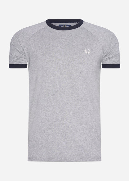 Fred Perry T-shirts  Panelled taped t-shirt - steel marl 