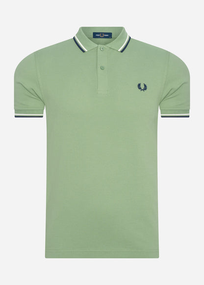 Fred Perry Polo's  Twin tipped fred perry shirt - pistachio 