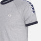 Panelled taped t-shirt - steel marl - Fred Perry