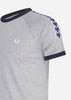 Fred Perry T-shirts  Panelled taped t-shirt - steel marl 