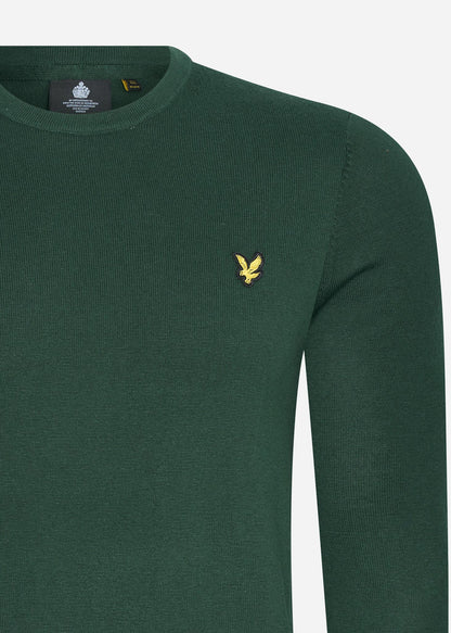 Lyle & Scott Truien  Cotton merino crew jumper - dark green 