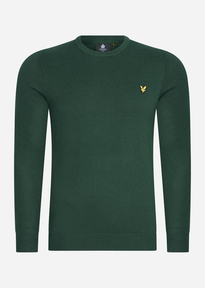 Lyle & Scott Truien  Cotton merino crew jumper - dark green 