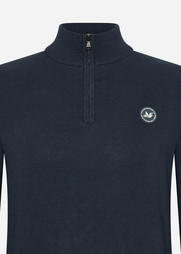 Peaceful Hooligan Truien  Henlock knitwear - navy 