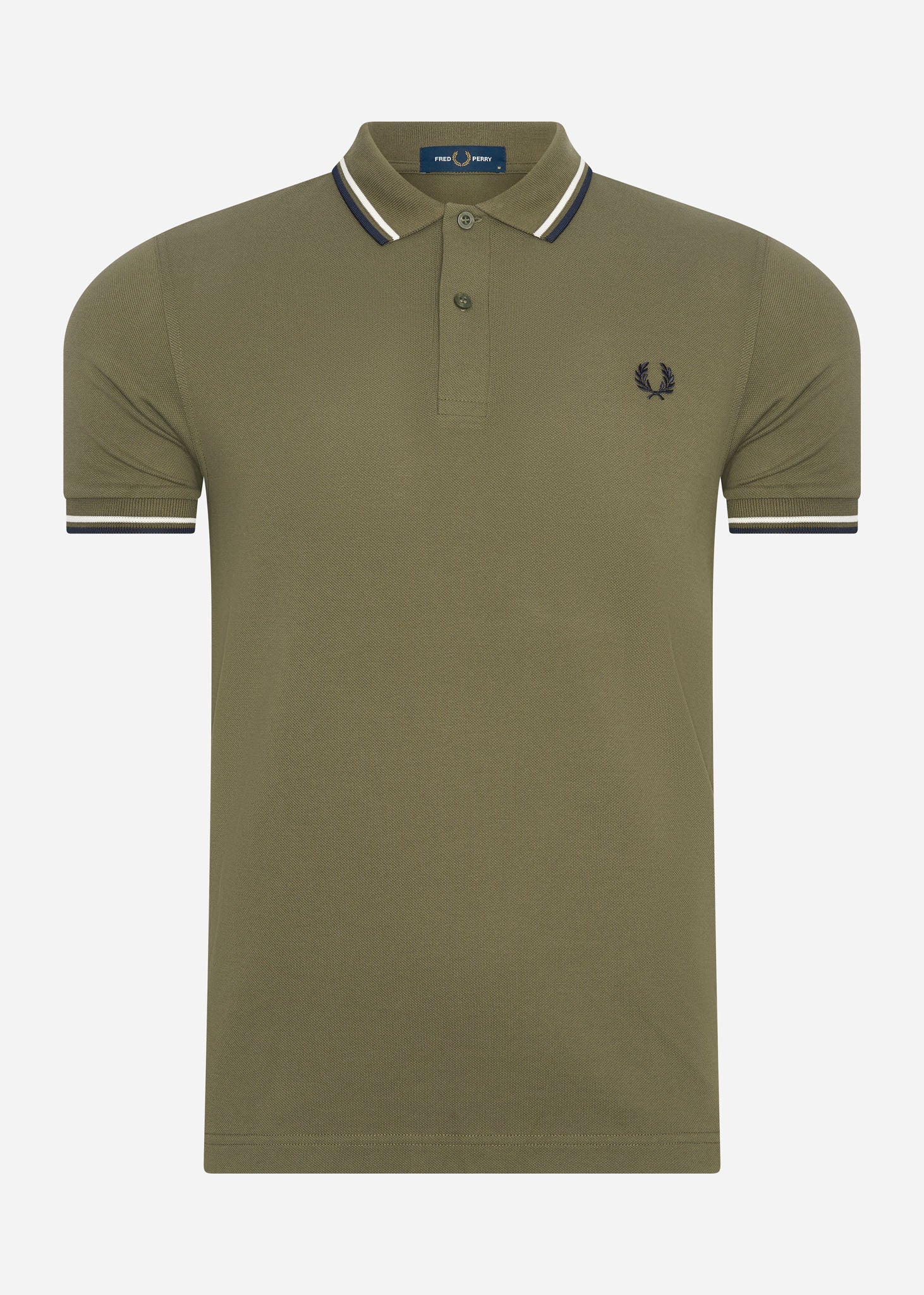 fred perry polo military green