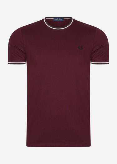 Fred Perry T-shirts  Twin tipped t-shirt - oxblood 