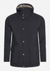 Barbour Jassen  Waterproof hooded bedale - black dress 