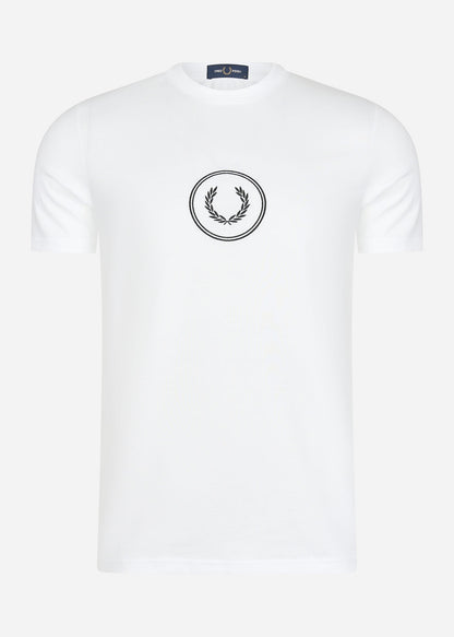 Fred Perry T-shirts  Circle branding t-shirt - white 