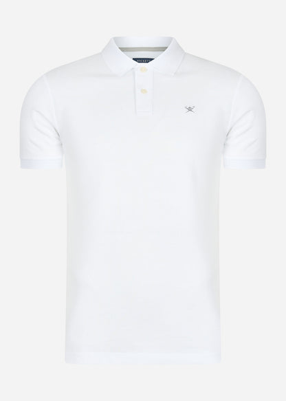 Hackett London Polo's  Cotton pique polo shirt - optic white 