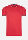 Fred Perry T-shirts  Twin tipped t-shirt - washed red 