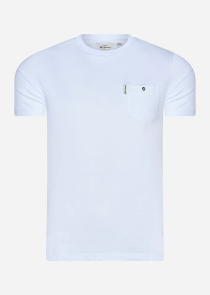 Ben Sherman T-shirts  Signature pocket tee - white 