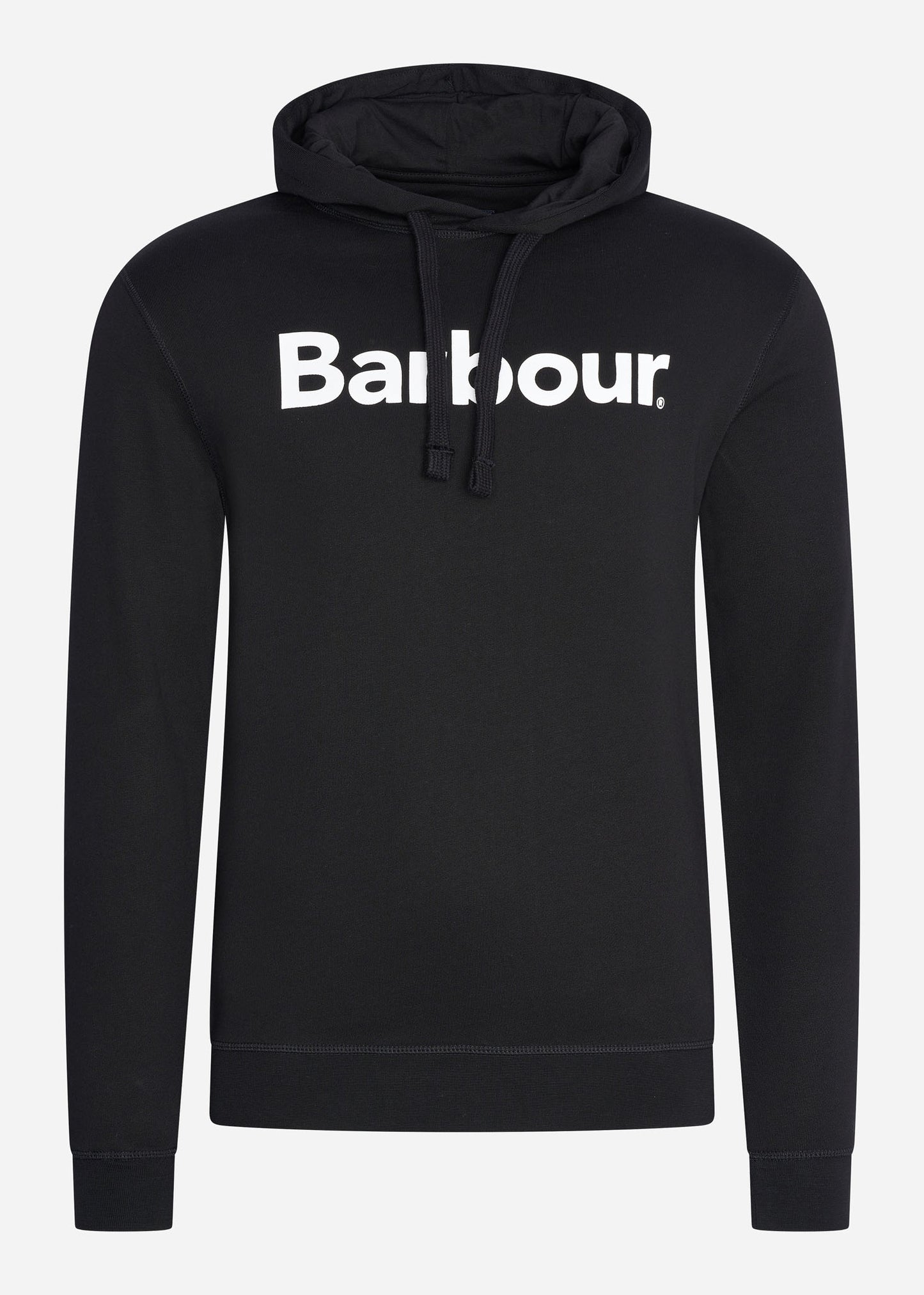 barbour hoodie trui zwart