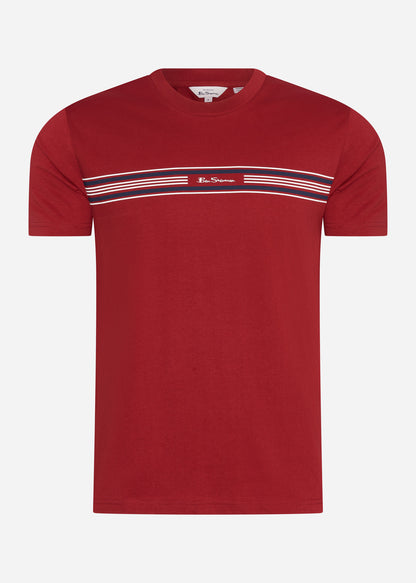 Ben Sherman T-shirts  Seasonal stripe - red 