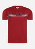 Ben Sherman T-shirts  Seasonal stripe - red 