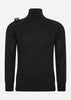 MA.Strum Truien  Roll neck knit - jet black 